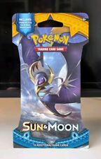 POKEMON - SUN &/AND MOON BASE SET SLEEVED BOOSTER x 1 - LUNALA - NEW / SEALED picture