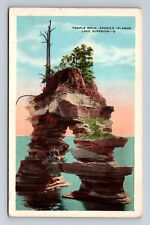 Apostle Islands WI-Wisconsin, Temple Rock, Lake Superior, Vintage Postcard picture