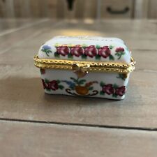 Imperial Porcelain, Rectangular Shaped, Trinket Box With Bible Verse picture