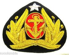 INDONESIA NAVY OFFICER HAT CAP BADGE NEW CP HAND MADE -  IN USA picture