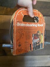 RARE Vtg 1974 Melard Clogged Drain Cleaning Tool No.1710 E 10 Feet USA Made NOS picture