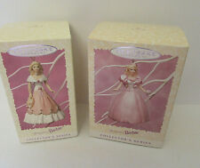 Barbie Ornments Vintage Springtime 1997 Easter 1996 Used in Boxes picture
