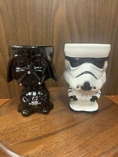 Star Wars Galerie Storm Trooper & Darth Ceramic Planter Goblet Mug Collectible picture