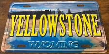 Yellowstone Wyoming Booster License Plate National Park picture
