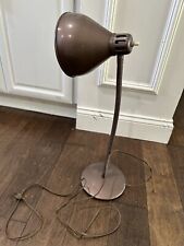 Vintage Dazor Model 1069 Brown Desk Lamp Midcentury Industrial Gooseneck,7.5lb picture