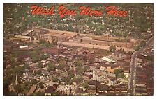 Vintage Auburn Prison Auburn NY Postcard Aerial View Unposted Chrome picture