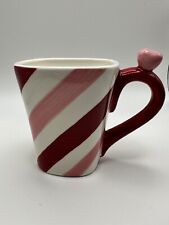 Mesa Home Products Candy Cane Christmas Coffee Mug Sculptural 3D Festive Holiday picture