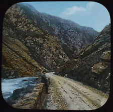 ABERGLASLYN PASS NORTH WALES 1887 OLD VICTORIAN PHOTOGRAPH Magic Lantern Slide  picture