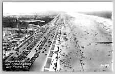 San Francisco Ocean Beach Playland Great Highway Photo Postcard Zan c1930's picture