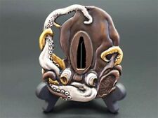 TSUBA Japanese Sword guard Octopus Design Samurai Katana handmade JAPAN picture