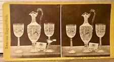 1862 Engraved Glass Art Great Exhibition London Stereoscopic Stereoview Goblet picture