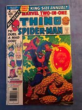 MARVEL TWO-IN-ONE ANNUAL #2 1977 JIM STARLIN DEATH OF THANOS AVENGERS SPIDERMAN picture