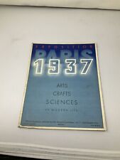 1937 BROCHURE EXHIBITION PARIS - Arts Crafts Sciences Art Deco picture