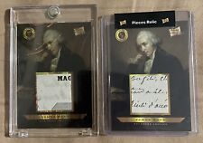 2023 Pieces of the Past Founders James Watt (2) Card Lot Handwritten AND 1/1 picture