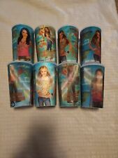 Hannah Montana Holographic Cups Miley Cyrus Unused 2008 Disney Channel Lot of 8 picture
