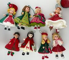 Hallmark 2003-2017 Madame Alexander Ornaments Lot 8 Plastic Christmas picture