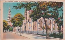 Postcard SC Charleston South Carolina Old Huguenot Church St Philips Church H13 picture