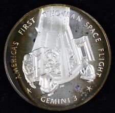 Gemini 3 America's First Two-man Space Flight Sterling Silver 26 Grams picture