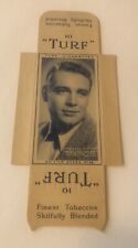 1947 Turf Cigarettes MICHAEL NORTH Film Stars #48 Uncut with Tabs Warner Bros picture
