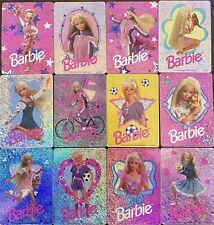 Vintage 1997 set of 12 Barbie Stickers by Mattel Inc. picture