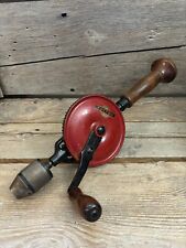 VTG Fulton Egg Beater Hand Drill Tool Wood Handle Made in Germany picture