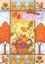 ALL THINGS BEAUTIFUL-Handcrafted Fall Fridge Magnet-w/Mary Engelbreit art   picture