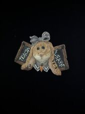 Vintage TEACH / LEARN -BUNNY/ RABBIT PIN BROOCH  GIFT FOR TEACHER   picture