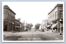 J90/ New Lisbon Wisconsin RPPC Postcard c1950 Main Street Stores 560 picture