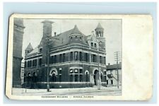 c1905 Government Building Aurora Illinois IL Extremely Thick Postcard picture