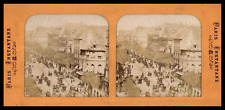 Paris, Boulevard des Capucines, ca.1870, day/night stereo (French Tissue) print picture