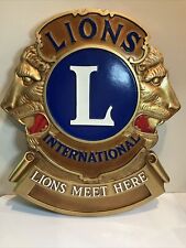 Vintage Bruce Fox Original Lions Club International 