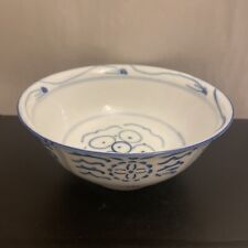 Vintage Chinese Min Yao Provincial Porcelain Rice Or Noodle Bowl 7” X 3” picture
