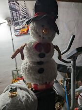 Animated Shaking Light up Christmas Snowman By PAC RARE Winter Piece picture