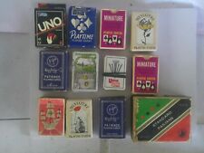 Miniature Playing Cards lot of 12 Minis. 1 Double Decks, Some Rare picture