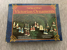 Vintage Set of 20 Miniature Christmas Victorian Ornaments Giftco NIB picture