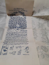 1940's Laura Wheeler Designs Peacock Bedspread #601 Iron on Transfer picture