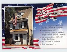 Postcard Did you know? Betsy Ross Philadelphia Pennsylvania USA picture