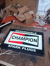 Champion Spark Plugs light up sign 23x15x3 inch picture