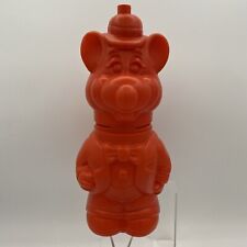 Vintage 1994 Showbiz Pizza Time Chuck E Cheese Shaped Red Plastic Drink Bottle picture