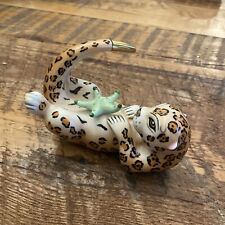 LYNN CHASE Porcelain Hollohaza Hungary Reclining LEOPARD Otter Starfish Figurine picture