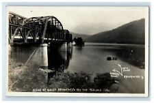 c1910's Scene At Gauley Bridge WV, On The Midland Trail RPPC Photo Postcard picture