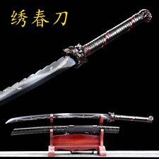 Handmade Chinese KungFu Dao Wushu Sword 1095 Carbon Steel Blade Saber Broadsword picture
