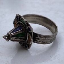 RARE ANCIENT ANTIQUE SOLID SILVER VIKING RING AUTHENTIC ARTIFACT picture