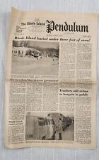 The Rhode Island Pendulum Newspaper Wednesday February 8, 1978 Vol 124 #32 picture