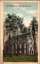 1919 Vintage Postcard Stone Chapel Drury College Springfield Missouri picture
