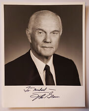 JOHN GLENN Signed 8 x 10 B&W Photo with COA, Inscribed To Michael picture