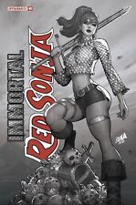 🔥 IMMORTAL RED SONJA #1 NAKAYAMA 1:25 B&W Ratio Variant NM picture