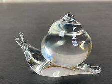 Rare Steuben Glass Figurine Sculpture Special Snail 5507 3” Long picture