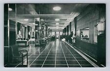 Washington DC, The Hotel Raleigh Advertising, Lobby, Vintage Souvenir Postcard picture