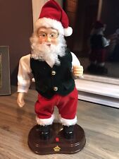 Gemmy Animated Hip Swinging Santa Sings & Move Hips W/Brown Base Tested (C5) picture